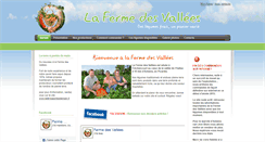 Desktop Screenshot of fermedesvallees.fr