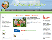 Tablet Screenshot of fermedesvallees.fr